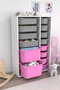 Hanah Home Rine 2D4K8U Blanco, Gris y Rosa